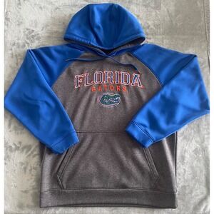 Florida Gators Hoodie Sweatshirt Graphic Pullover Blue & Gray‎ Size M